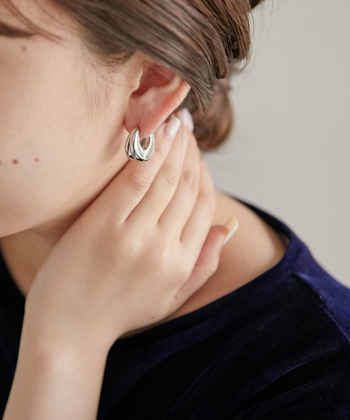 PAPILLONNER（パピヨネ）の「Plumpワンタッチピアス（ピアス（両耳用）・レディース・シルバー/ゴールド・FREE）」の7枚目の写真