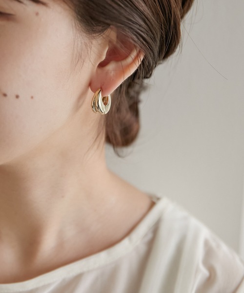 PAPILLONNER（パピヨネ）の「Plumpワンタッチピアス（ピアス（両耳用）・レディース・シルバー/ゴールド・FREE）」の10枚目の写真