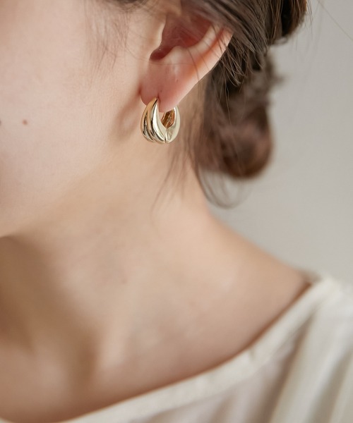 PAPILLONNER（パピヨネ）の「Plumpワンタッチピアス（ピアス（両耳用）・レディース・シルバー/ゴールド・FREE）」の13枚目の写真