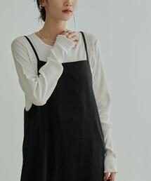 coen | メローリブクルーネックロンT(Tシャツ/カットソー)