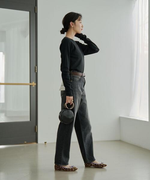 coen（コーエン）の「メローリブクルーネックロンT（Tシャツ/カットソー・レディース・ブラック/ホワイト/モカ/コバルトブルー/その他1/ナチュラル・M/L）」の21枚目の写真