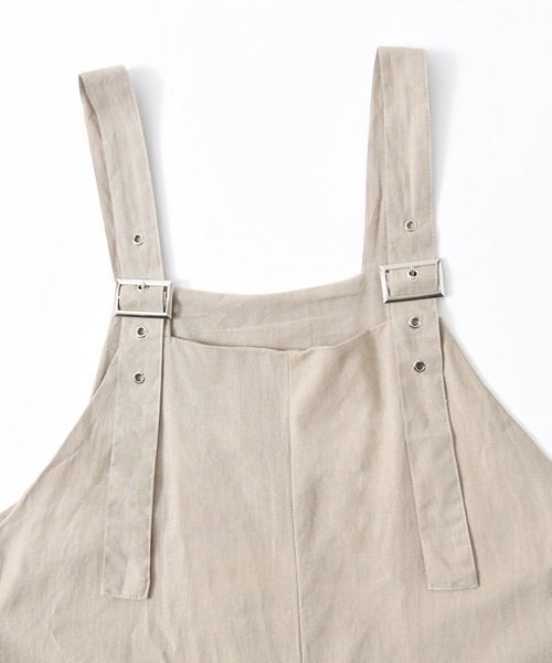 CALIFORNIA OUTFITTERS（カリフォルニア アウトフィッターズ）の「1-6A16 コットン100％ワイドパンツサロペット/ サロペット/ ワイドパンツ【Maison select -メゾンセレクト-】（サロペット/オーバーオール・レディース・ベージュ/グレー/ブラック・FREE）」の16枚目の写真