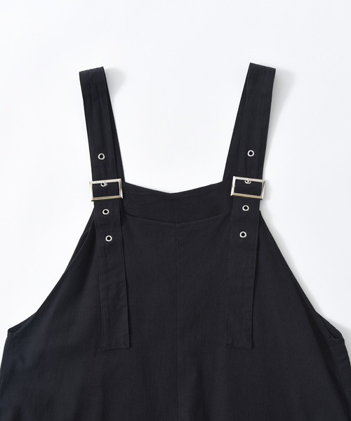 CALIFORNIA OUTFITTERS（カリフォルニア アウトフィッターズ）の「1-6A16 コットン100％ワイドパンツサロペット/ サロペット/ ワイドパンツ【Maison select -メゾンセレクト-】（サロペット/オーバーオール・レディース・ベージュ/グレー/ブラック・FREE）」の11枚目の写真