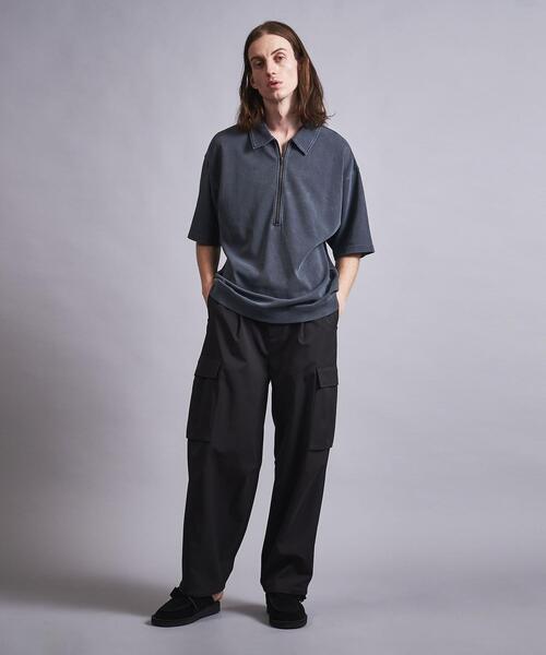 monkey time ポロシャツ ブラック Champion ポロシャツ 「Champion × monkey time」 ピグメント