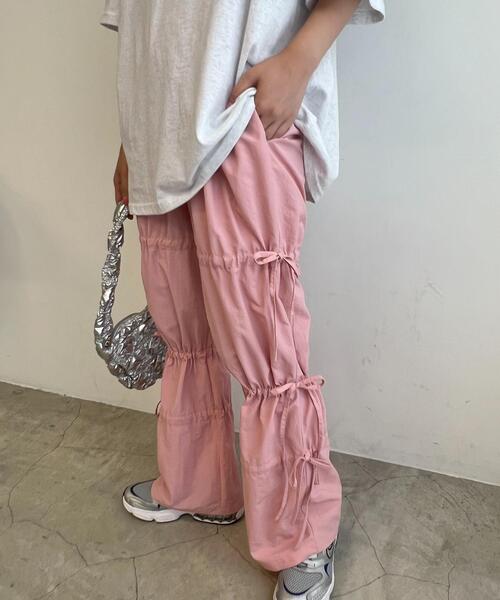 WC(ダブル シー)の「リボンドロストナイロンパンツ(その他パンツ・レディース・ピンク/ブラック/アイボリー・FREE)」の20枚目の写真