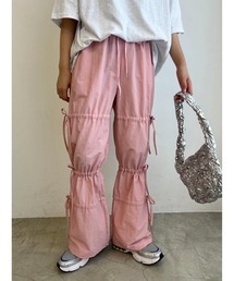 リボンドロストナイロンパンツ