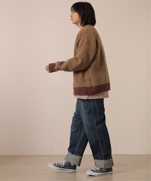 DOUBLE NAME（ダブルネーム）の「マウンテン柄リバーシブルカーディガン/ユニセックス可（カーディガン/ボレロ・レディース・ブラウン/グリーン/キナリ・FREE）」の21枚目の写真