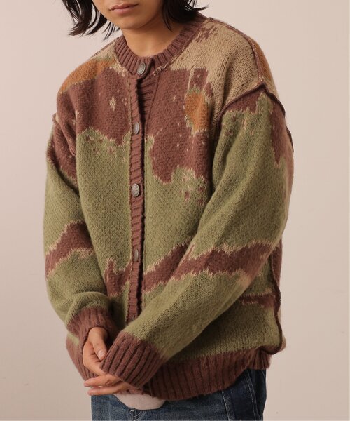 DOUBLE NAME（ダブルネーム）の「マウンテン柄リバーシブルカーディガン/ユニセックス可（カーディガン/ボレロ・レディース・ブラウン/グリーン/キナリ・FREE）」の20枚目の写真