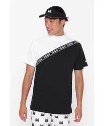 Jack Bunny!!（ジャックバニー）の「【JACK BUNNY with CHANMOMO】メッシュ天竺ダブルフェイス 半袖モックネックカットソー（Tシャツ/カットソー・メンズ）」