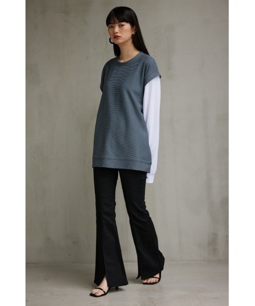 AZUL by moussy(アズールバイマウジー)の「ベストセットTシャツ(Tシャツ/カットソー・メンズ・ベージュ/ブラック/グレー・LARGE/MEDIUM)」の15枚目の写真