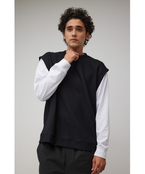 AZUL by moussy(アズールバイマウジー)の「ベストセットTシャツ(Tシャツ/カットソー・メンズ・ベージュ/ブラック/グレー・LARGE/MEDIUM)」の7枚目の写真