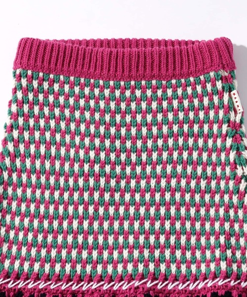 MARNI(マルニ)の「MARNI(マルニ)Kids & Junior ウールブレンド総柄ニットスカート(スカート・キッズ・ピンク系その他/ブラック・4Y/10Y/12Y/6Y/8Y)」の9枚目の写真