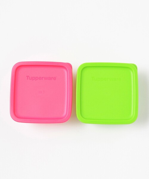 【貴重カラー】MMスクエア 2個セット　ベビーピンクシール　Tupperware Amazon | Tupperware 4オンス スナックカップ 2個セット ピンク