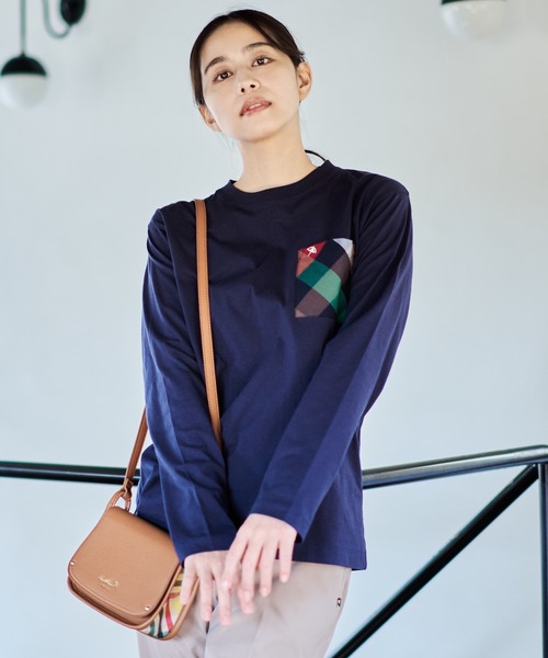 Arnold Palmer(アーノルドパーマー)の「フェイクレザー パーマ―チェック 切替 ショルダーバッグ(ショルダーバッグ・レディース・ブラック/ブラウン・F)」の13枚目の写真