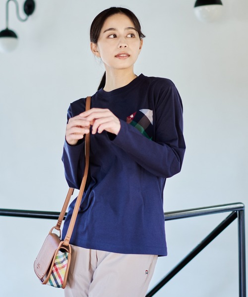 Arnold Palmer(アーノルドパーマー)の「フェイクレザー パーマ―チェック 切替 ショルダーバッグ(ショルダーバッグ・レディース・ブラック/ブラウン・F)」の14枚目の写真