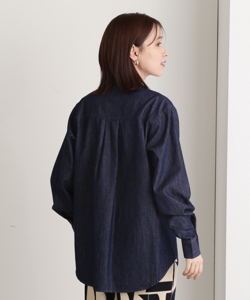 N.（N. Natural Beauty Basic）（エヌエヌナチュラルビューティーベーシック）の「◆ランダムピンタックブラウス（シャツ/ブラウス・レディース・ブルー/ダークブルー・MEDIUM）」の15枚目の写真