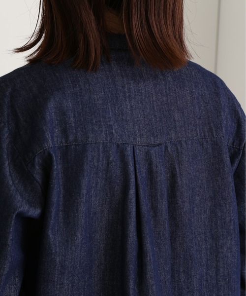 N.（N. Natural Beauty Basic）（エヌエヌナチュラルビューティーベーシック）の「◆ランダムピンタックブラウス（シャツ/ブラウス・レディース・ブルー/ダークブルー・MEDIUM）」の20枚目の写真
