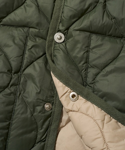 TAION（タイオン）の「【TAION / タイオン】MILITARY CREW NECK DOWN VEST / キルティングダウンベスト（ダウンベスト・レディース・セージグリーン/ブラック/グレイッシュベージュ/オリーブ/オフホワイト/ダークネイビー/チャコールグレー・MEDIUM/LARGE/X-LARGE/SMALL）」の22枚目の写真