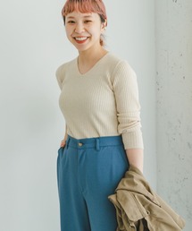 ITEMS URBANRESEARCH | 『洗濯可』モチモチVネックニット(ニット/セーター)