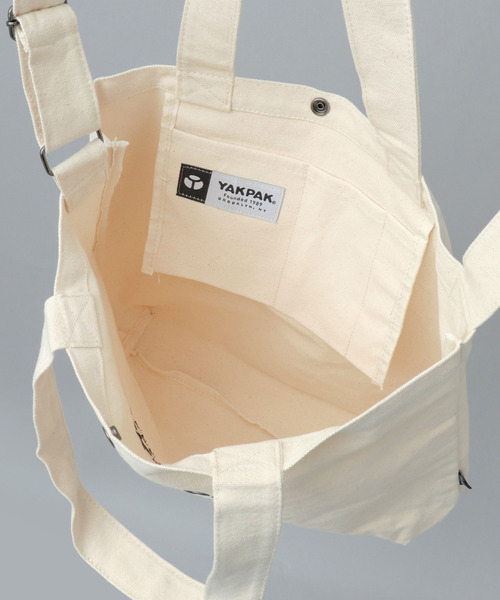YAKPAK(ヤックパック)の「2WAY キャンバス ショルダー トートバッグ(トートバッグ・メンズ・ホワイト系その他2/ホワイト系その他3/ホワイト系その他・FREE)」の11枚目の写真