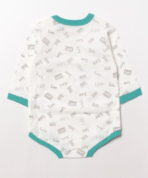 Lee(リー)の「Lee/リー【70/80cm】ベビー Leeロゴプリント 長袖ロンパース ★プレゼントにおススメ★(ロンパース・キッズ・ホワイト/ピンク/グレー・80/70)」の4枚目の写真
