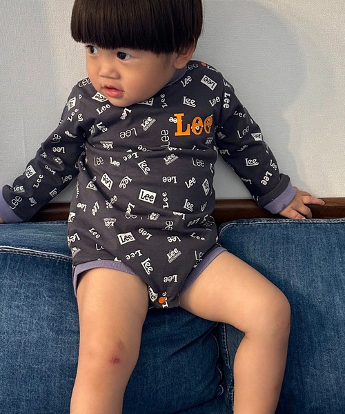 Lee(リー)の「Lee/リー【70/80cm】ベビー Leeロゴプリント 長袖ロンパース ★プレゼントにおススメ★(ロンパース・キッズ・ホワイト/ピンク/グレー・80/70)」の21枚目の写真