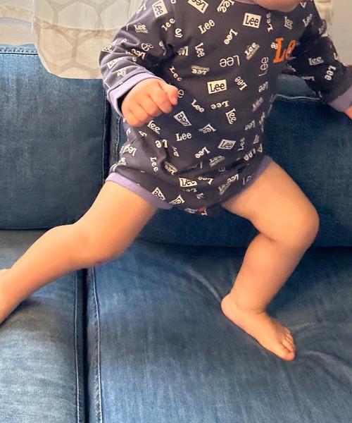 Lee(リー)の「Lee/リー【70/80cm】ベビー Leeロゴプリント 長袖ロンパース ★プレゼントにおススメ★(ロンパース・キッズ・ホワイト/ピンク/グレー・80/70)」の22枚目の写真