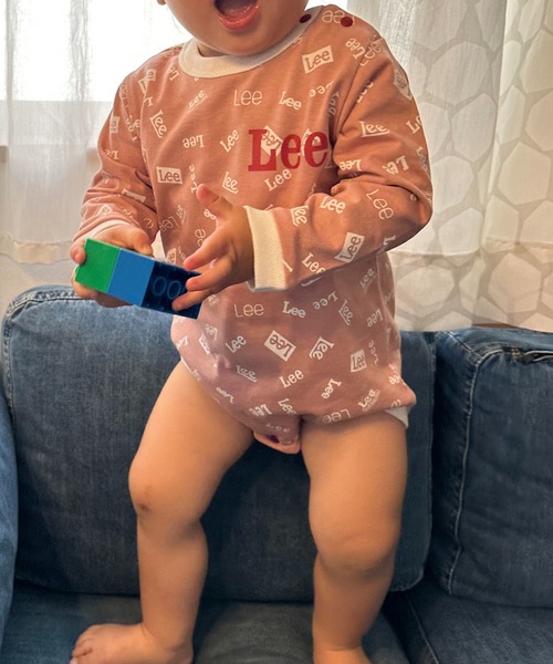 Lee(リー)の「Lee/リー【70/80cm】ベビー Leeロゴプリント 長袖ロンパース ★プレゼントにおススメ★(ロンパース・キッズ・ホワイト/ピンク/グレー・80/70)」の14枚目の写真