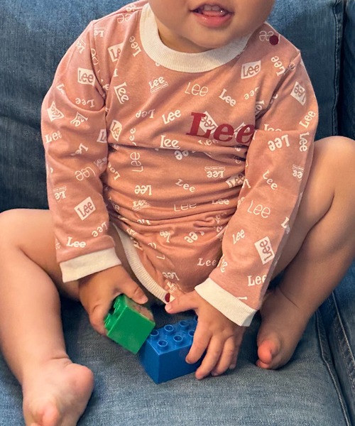 Lee(リー)の「Lee/リー【70/80cm】ベビー Leeロゴプリント 長袖ロンパース ★プレゼントにおススメ★(ロンパース・キッズ・ホワイト/ピンク/グレー・80/70)」の16枚目の写真