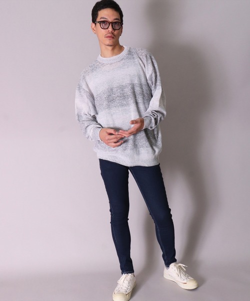 BAYBLO（ベイブロ）の「(BG)【ユニセックス】ストレッチ スキニー デニムパンツ（デニムパンツ・メンズ・ブルー系その他/ワンウォッシュ/ブラック系その他/ライトインディゴブルー/スミクロ・MEDIUM/X-LARGE/LARGE）」の17枚目の写真