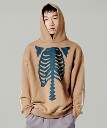LIBERE（リベーレ）の「LIBERE リベーレ / PARADOX BONE HOODIE パラドックスボーンプリントフーディー ビッグシルエットパーカー / 235223-235224（パーカー）」