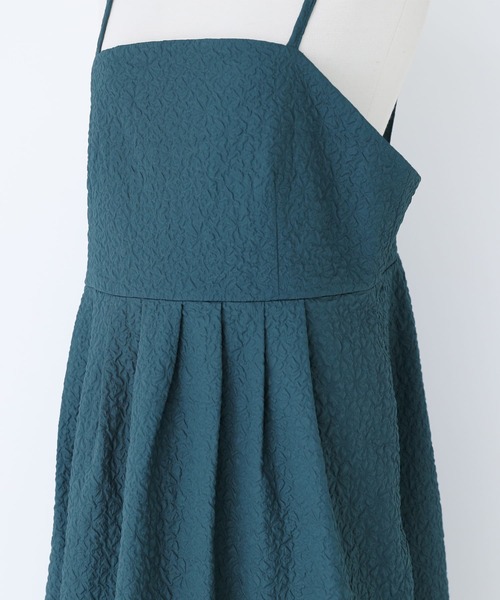 n'OrLABEL(ノアールレーベル)の「【廃盤】『フクレジャカードキャミワンピース』(ワンピース・レディース・ブルーグリーン/ブラック・1/2)」の20枚目の写真