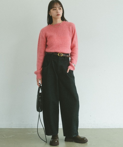 VANNIE U(ヴァニーユー)の「アウトビッグポケットデニム(デニムパンツ・レディース・ブルー/ブラック・S/M/L)」の8枚目の写真