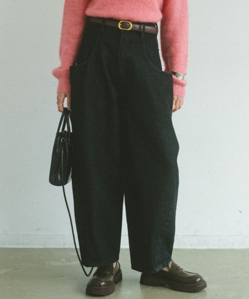 VANNIE U(ヴァニーユー)の「アウトビッグポケットデニム(デニムパンツ・レディース・ブルー/ブラック・S/M/L)」の7枚目の写真