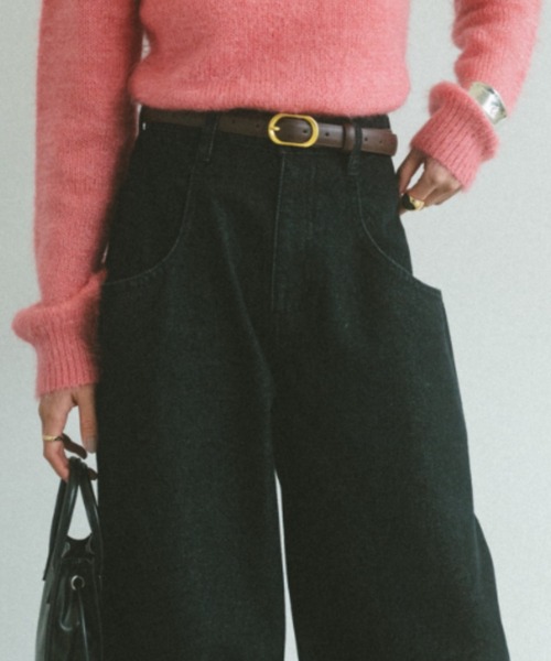 VANNIE U(ヴァニーユー)の「アウトビッグポケットデニム(デニムパンツ・レディース・ブルー/ブラック・S/M/L)」の21枚目の写真