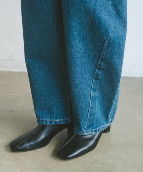 VANNIE U(ヴァニーユー)の「アウトビッグポケットデニム(デニムパンツ・レディース・ブルー/ブラック・S/M/L)」の11枚目の写真