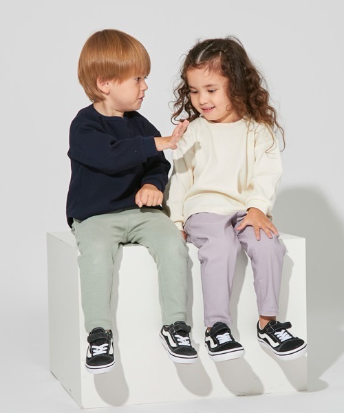 petit main(プティマイン)の「【& Re】ストレートフライスパンツ(スウェットパンツ・キッズ・カーキ/ブルーグレー/ライトピンク/アイボリー・90cm/80cm/130cm/100cm/120cm/110cm)」の17枚目の写真