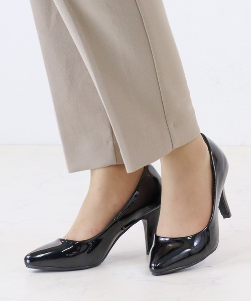 LibertyDoll（リバティードール）の「LibertyDoll/幅広4E ポインテッドトゥ8cmピンヒールパンプス(1184)（パンプス・レディース・ブラック系4/ベージュ系1/ブラック系1/ブラック系2/ブラック系3/ゴールド系1/シルバー系1/グレー系1/シルバー・3L/L/LL/M/S/SS）」の18枚目の写真