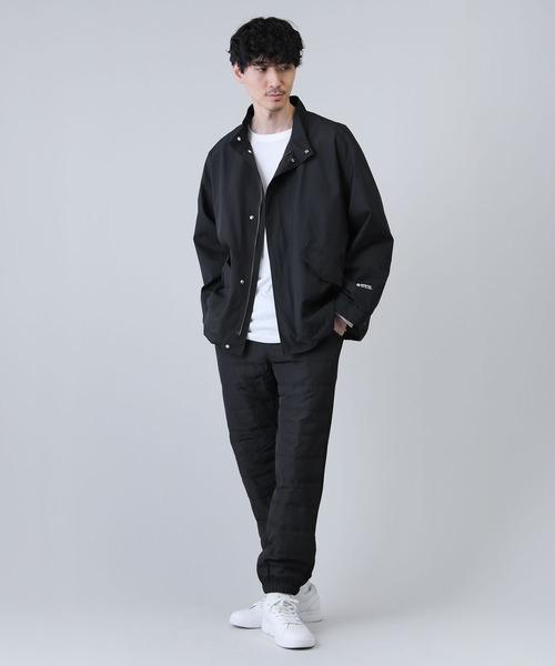 ダウンフェザー切り替え裏ボアシャギーレギュラージョガーパンツ