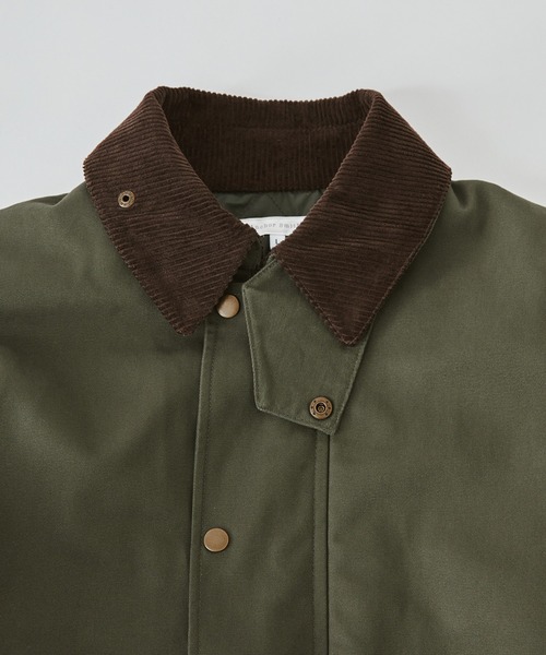 Anchor Smith(アンカー スミス)の「襟コーデュロイ ビッグシルエット 裏中綿キルティングダック地ブルゾン(ブルゾン・メンズ・ブラック/カーキ/ベージュ・L/M)」の9枚目の写真