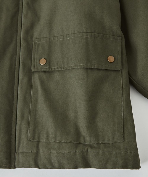 Anchor Smith(アンカー スミス)の「襟コーデュロイ ビッグシルエット 裏中綿キルティングダック地ブルゾン(ブルゾン・メンズ・ブラック/カーキ/ベージュ・L/M)」の13枚目の写真