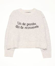 シャギー12Gロゴニットプルオーバー