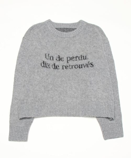 Per sist ence（パーシエンス）の「シャギー12Gロゴニットプルオーバー（ニット/セーター・レディース・オートミール/グレー/ブラック/ネイビー・FREE）」の3枚目の写真