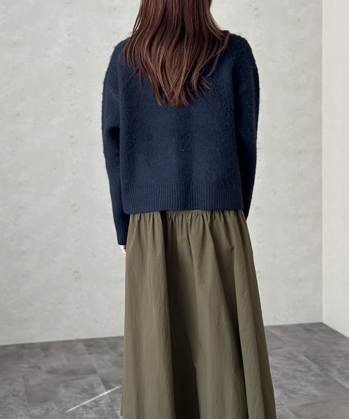 Per sist ence（パーシエンス）の「シャギー12Gロゴニットプルオーバー（ニット/セーター・レディース・オートミール/グレー/ブラック/ネイビー・FREE）」の10枚目の写真