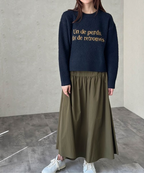 Per sist ence（パーシエンス）の「シャギー12Gロゴニットプルオーバー（ニット/セーター・レディース・オートミール/グレー/ブラック/ネイビー・FREE）」の12枚目の写真