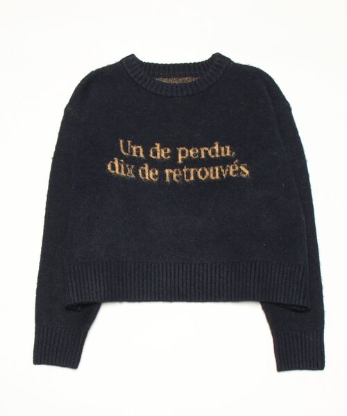 Per sist ence（パーシエンス）の「シャギー12Gロゴニットプルオーバー（ニット/セーター・レディース・オートミール/グレー/ブラック/ネイビー・FREE）」の14枚目の写真