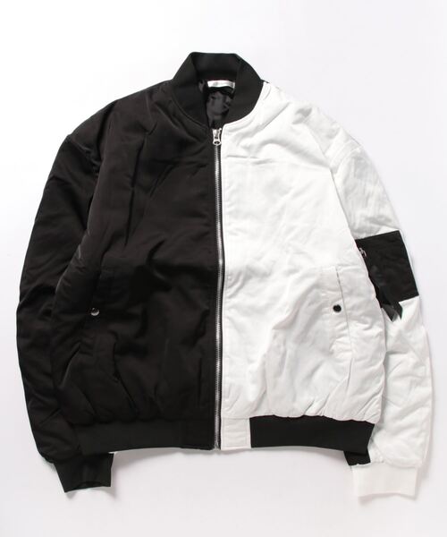 STYLEBLOCK（スタイルブロック）の「スーパーBIGシルエット中綿MA-1（MA-1・メンズ・ホワイト/カーキ/ブラック系その他/ブラック/グリーン系その他・M/L）」の10枚目の写真