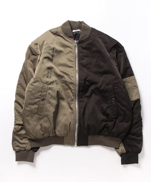 STYLEBLOCK（スタイルブロック）の「スーパーBIGシルエット中綿MA-1（MA-1・メンズ・ホワイト/カーキ/ブラック系その他/ブラック/グリーン系その他・M/L）」の12枚目の写真