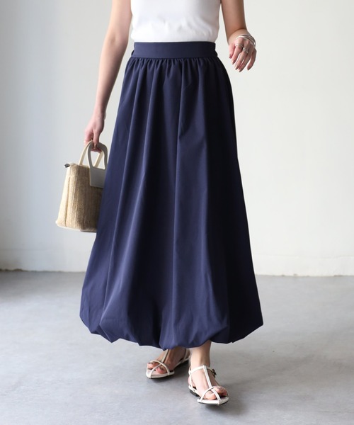 Riberry(リベリー)の「バルーンスカート(スカート・レディース・ブラック/チャコールグレー/ベージュ/ネイビー・MEDIUM)」の4枚目の写真