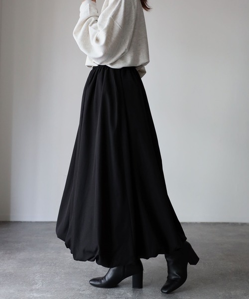 Riberry(リベリー)の「バルーンスカート(スカート・レディース・ブラック/チャコールグレー/ベージュ/ネイビー・MEDIUM)」の11枚目の写真